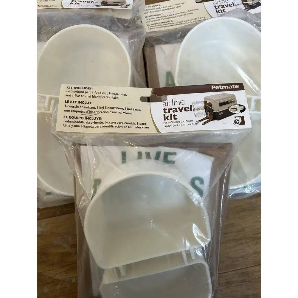 3 NEW Petmate Dog Cat Airline Travel Transport Kit Keep Pets Safe & Comfortable